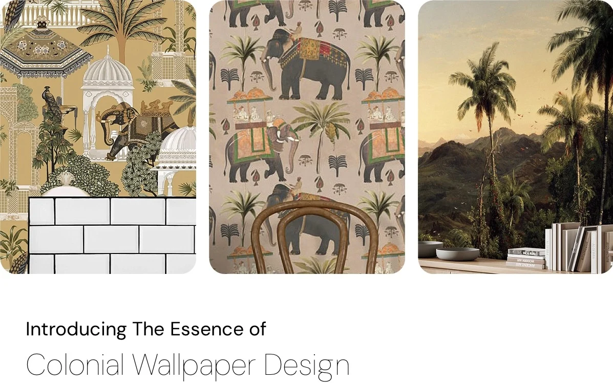 introducing the essence of colonial wallpaper