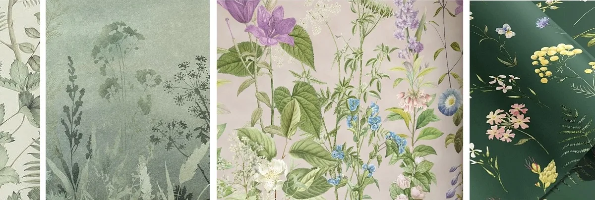 herb botanical wallpaper collection