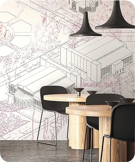 marburg avanguard city restaurant wallpaper