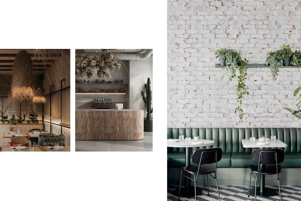 Brick design for restaurant