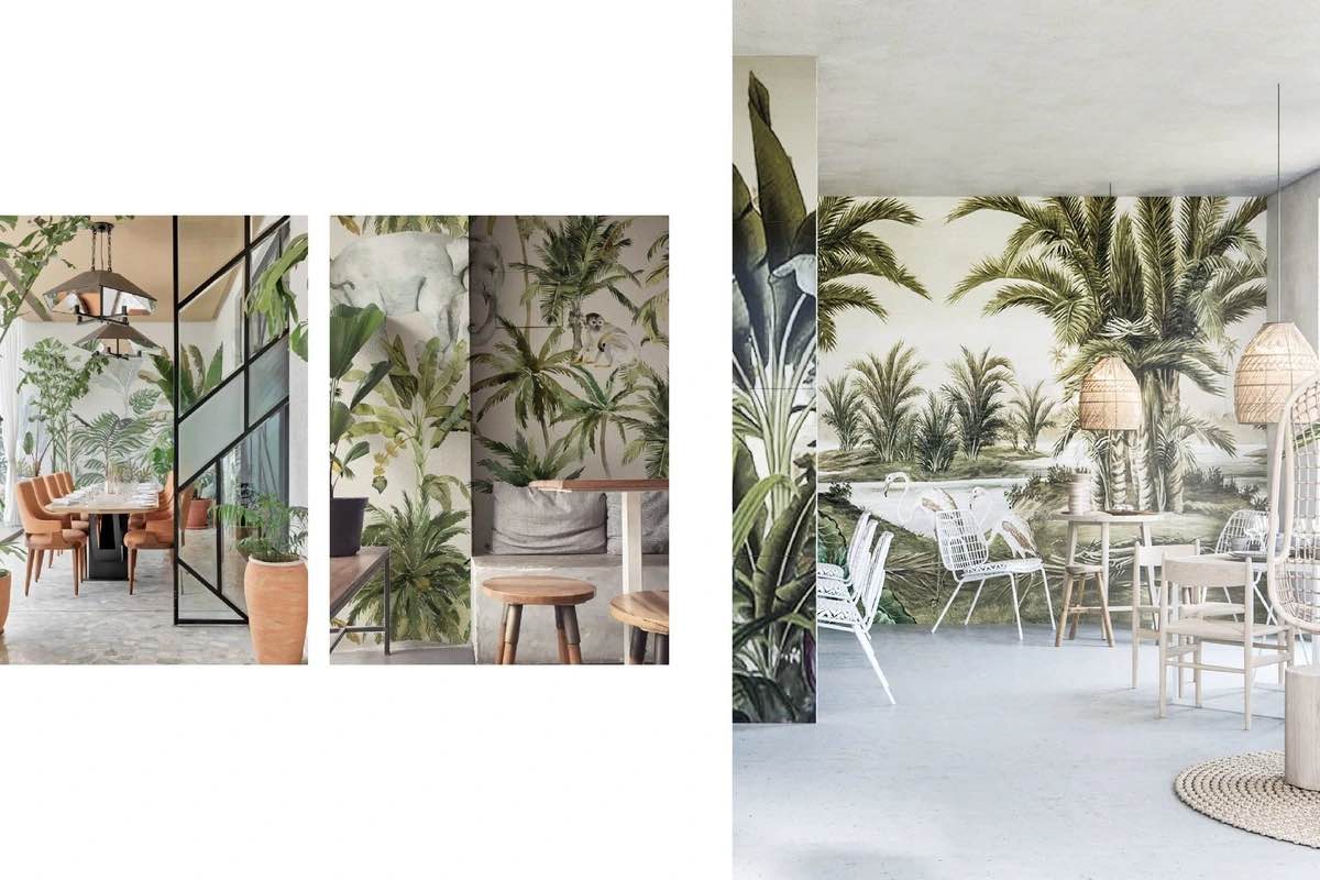 Tropical design for restaurant