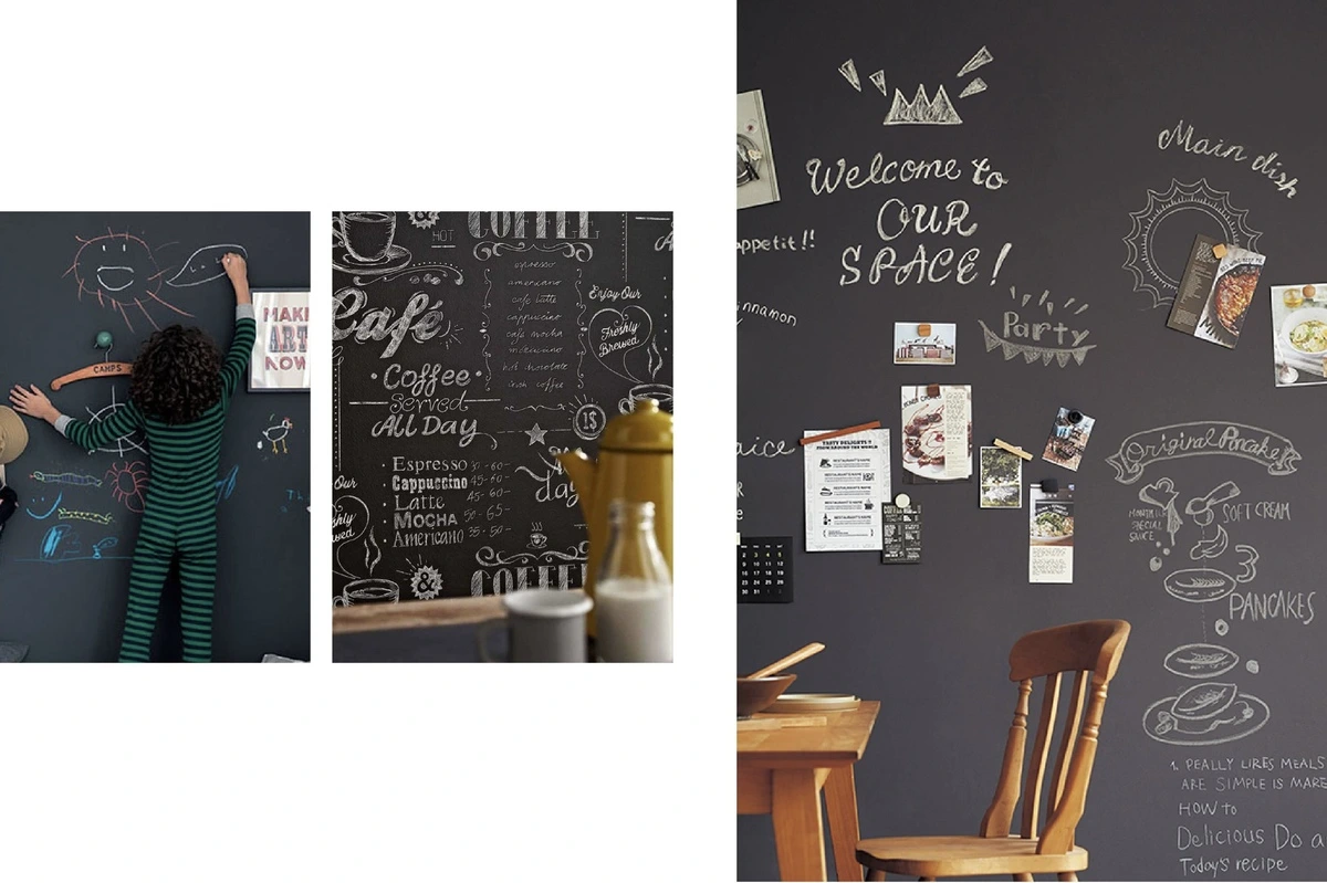 Chalkboard design for restaurant