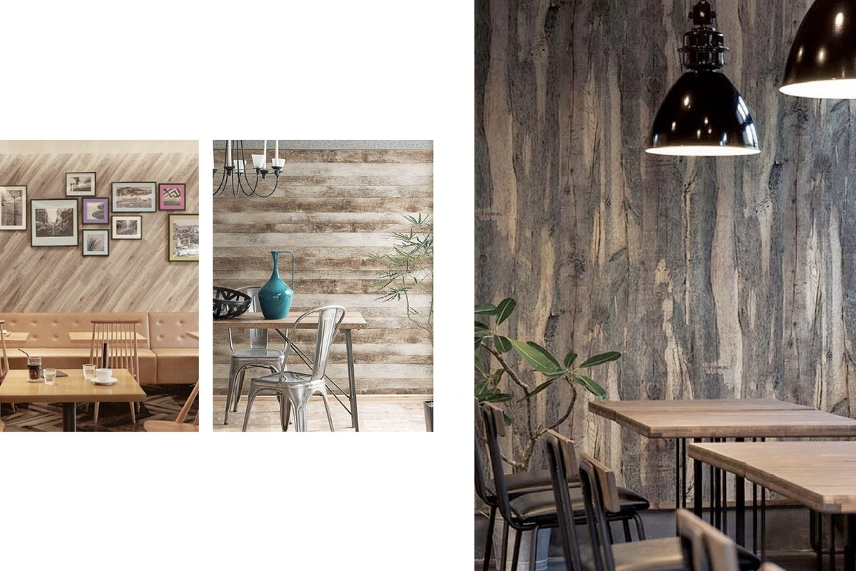 Wood design for restaurant