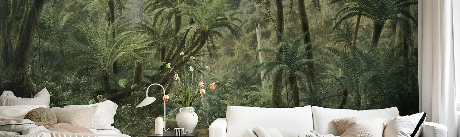 Check out refreshing tropical mural ideas here.