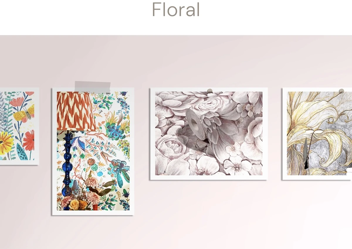 Floral Interior Wallpaper