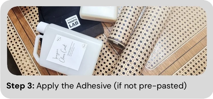 apply adhesive