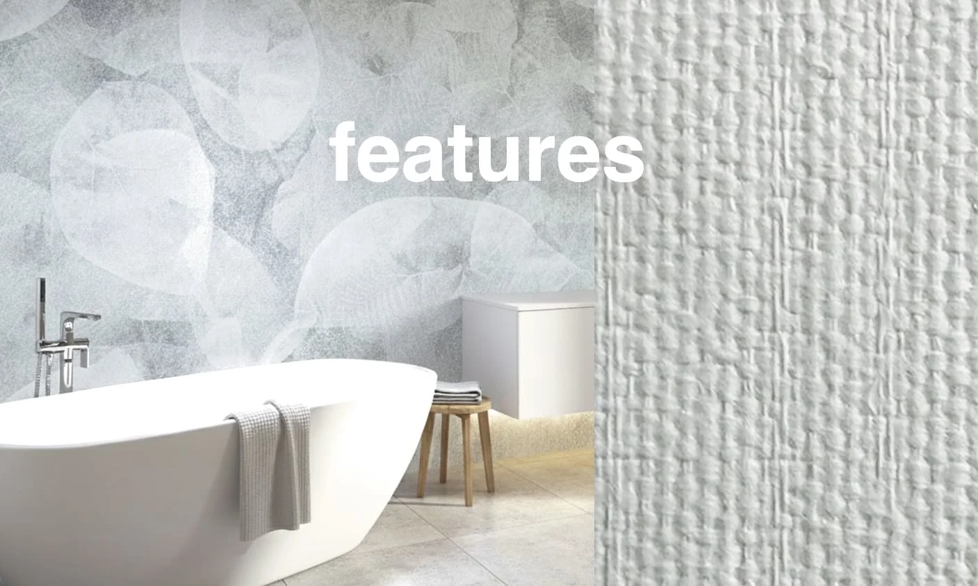 fiberglass wallpaper features