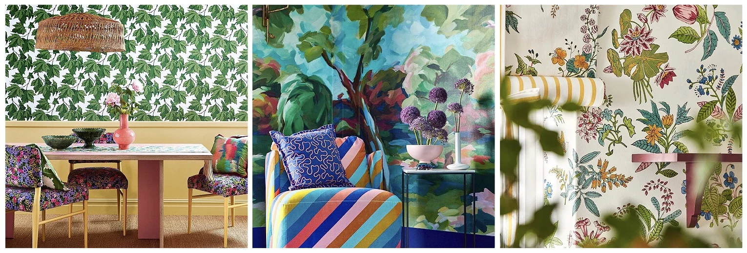 Cole & Son wallpaper collections represent styles across the centuries