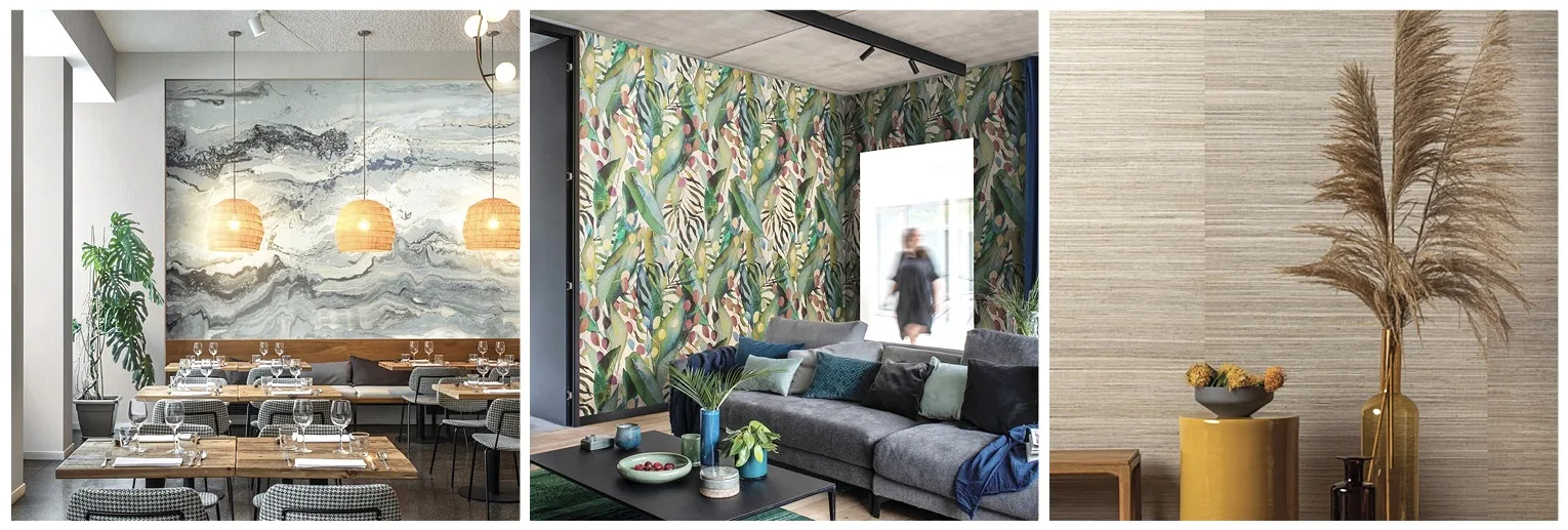 wallpaper collection is instantly recognisable for its intricate floral designs in earthy