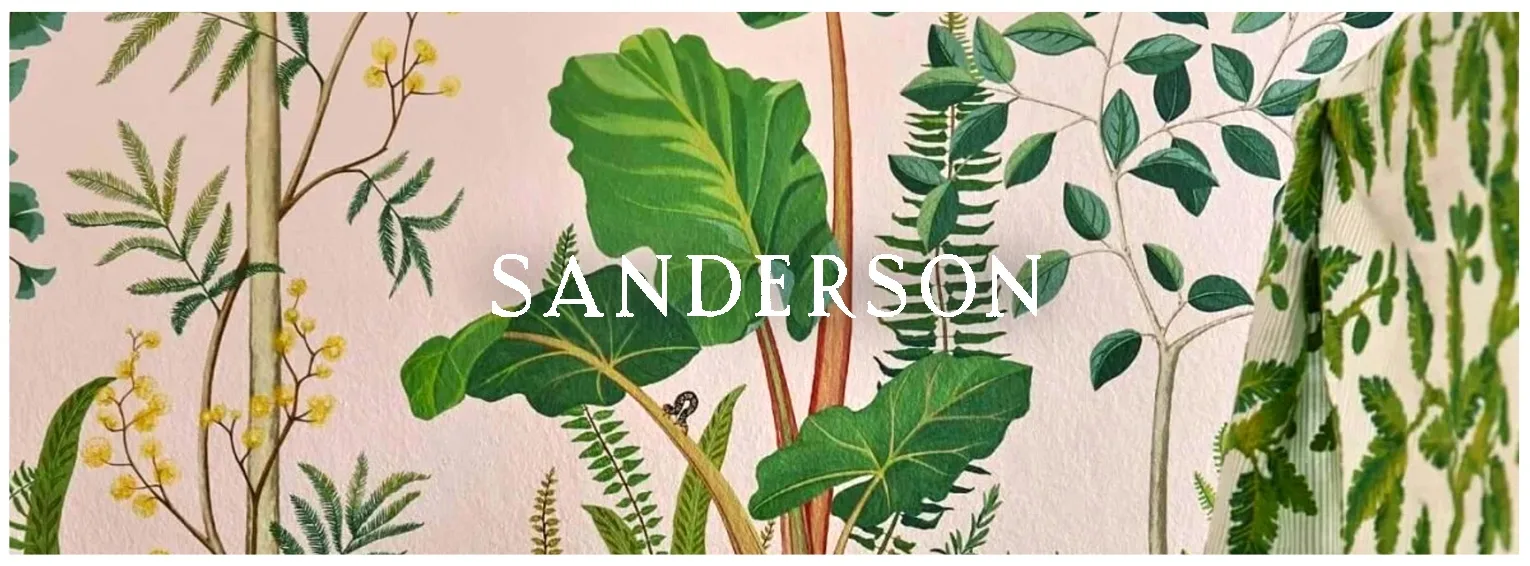 Sanderson is a brand of botanical natura wallpaper