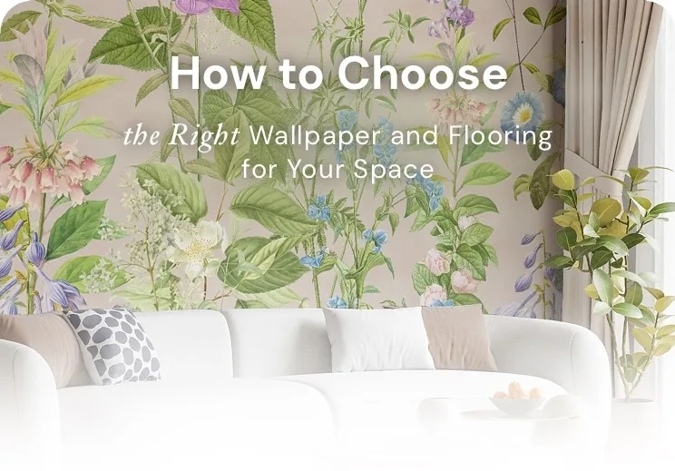 how to choose wallpaper flooring