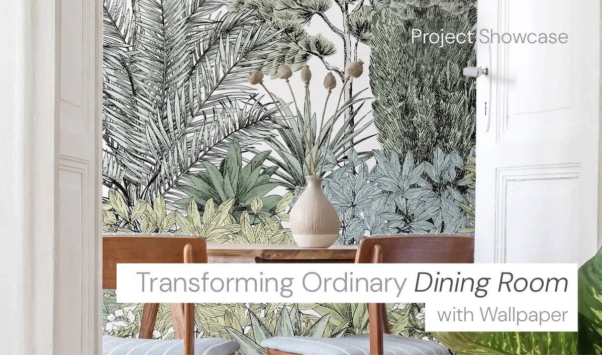 honpo dining room wallpaper project