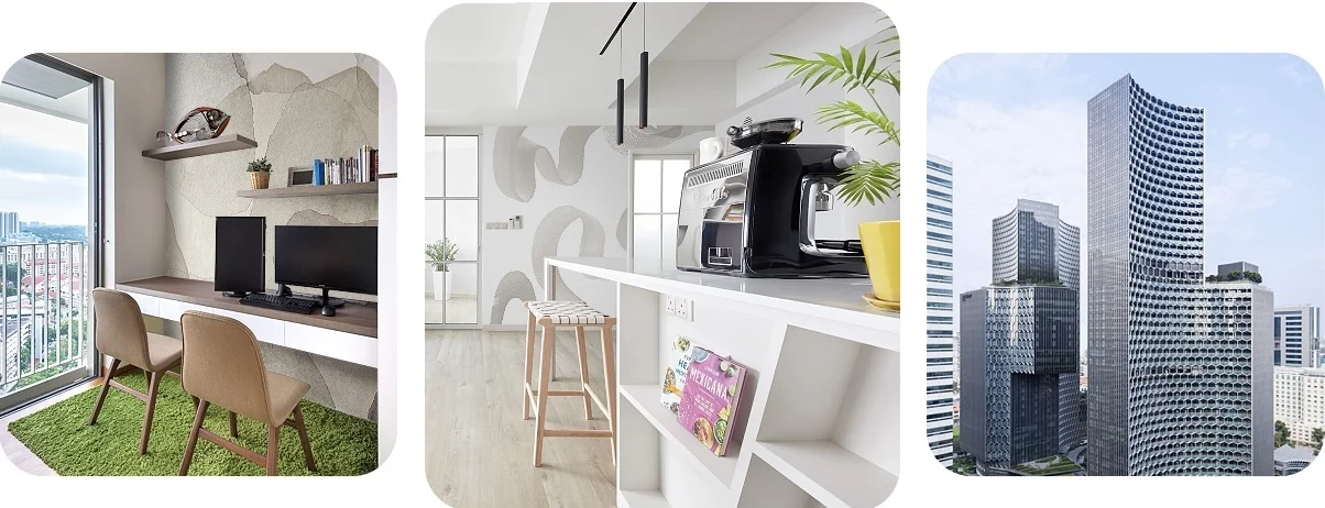 office projects at the sail, sky habitat and duo residence