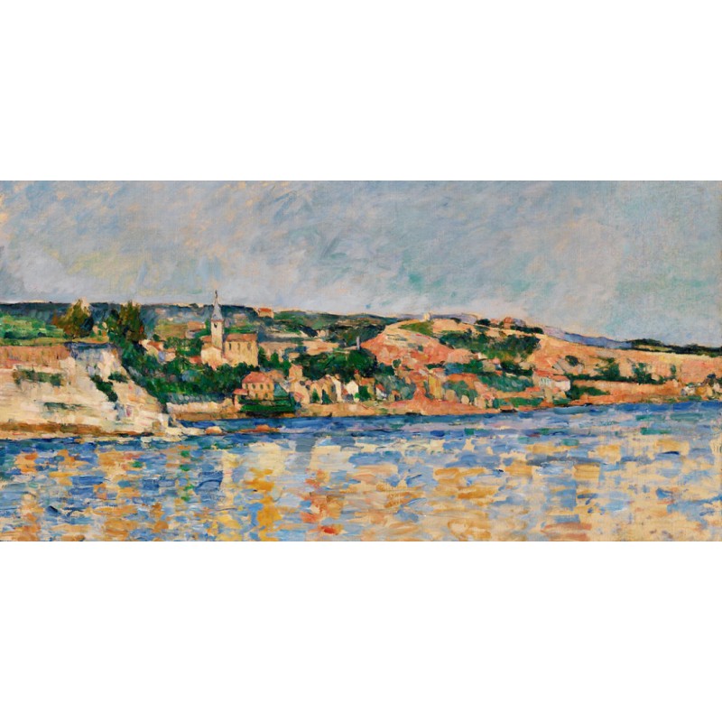 Honpo WP | The Village of L'Estaque Seen from the Sea – by Paul Cézanne (c. 1885)