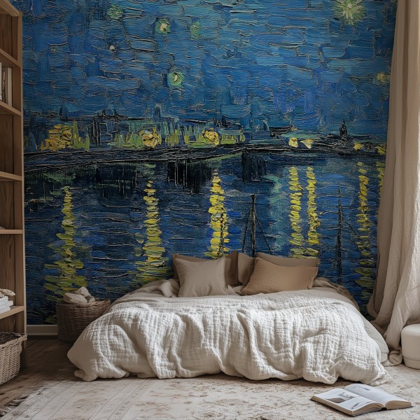Honpo WP | Starry Night Over the Rhône – Vincent van Gogh (1888)