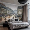 Honpo wp | French Theater Square, Paris – by Camille Pissarro (1898) Vintage Art Wallpaper