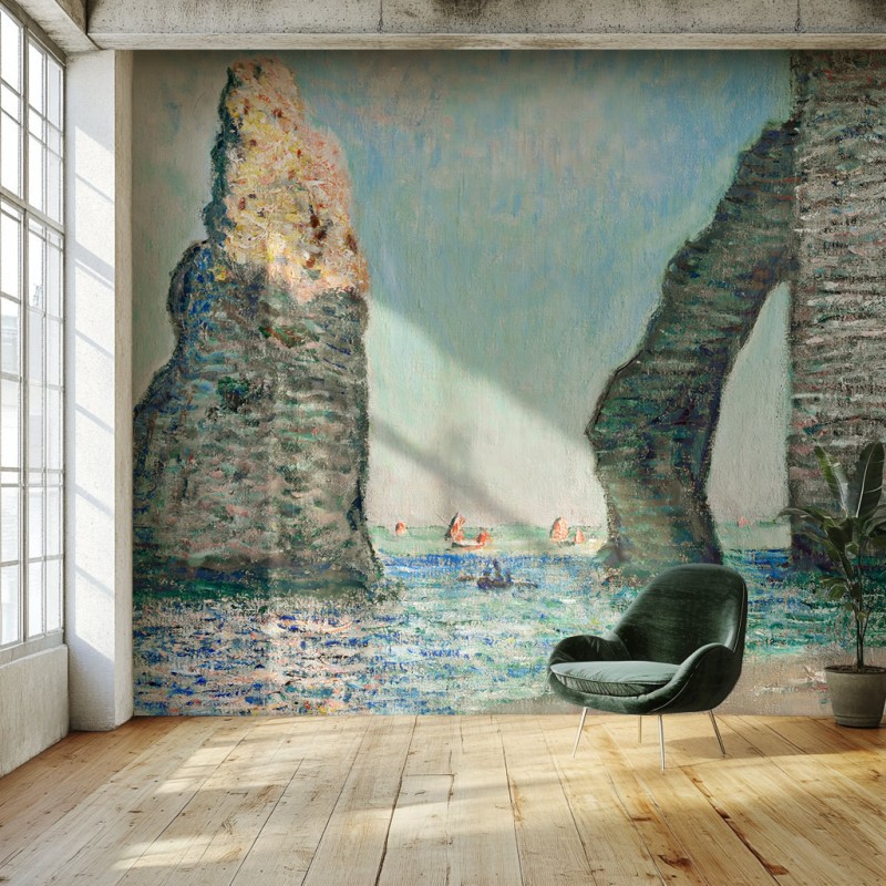 Honpo WP | The Cliffs at Étretat – Claude Monet (1885)