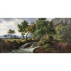 Honpo wp | Rocky Landscape, Djupadal in Bleking – F.C. Kiærskou (c. 19th century)