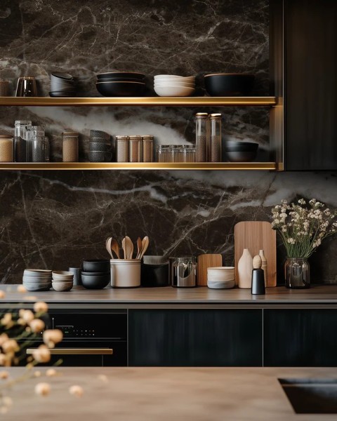 Honpo WP | Noir Strata Black Marble