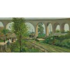Honpo WP | The Arcueil Aqueduct at Sceaux Railroad Crossing – Armand Guillaumin (1874)