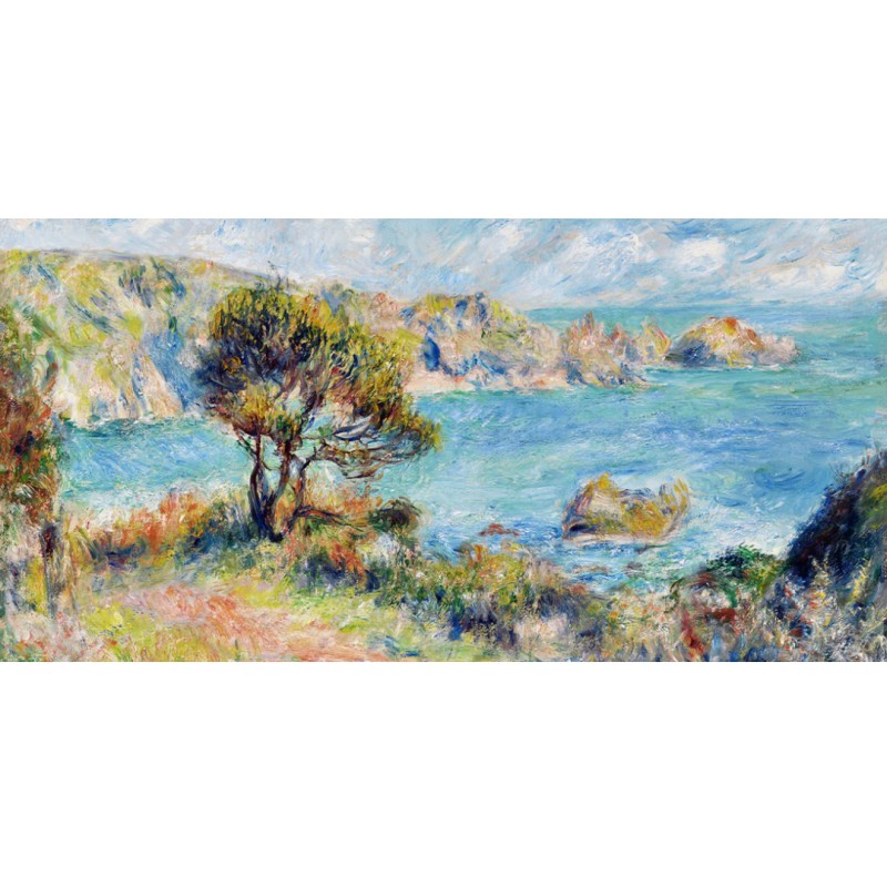 Honpo wp | View at Guernsey – by Pierre-Auguste Renoir (1883)