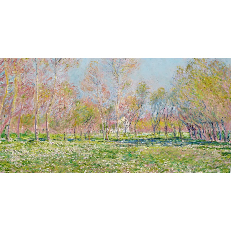 Honpo wp | Spring in Giverny – Claude Monet (c. 1890s)