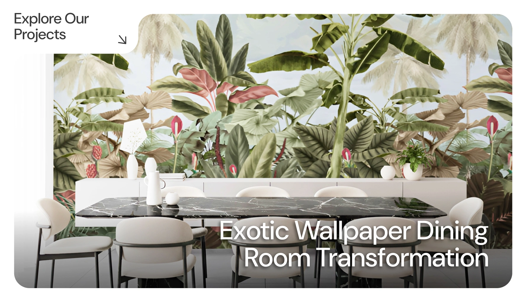 Tropical Dining Area Transformation