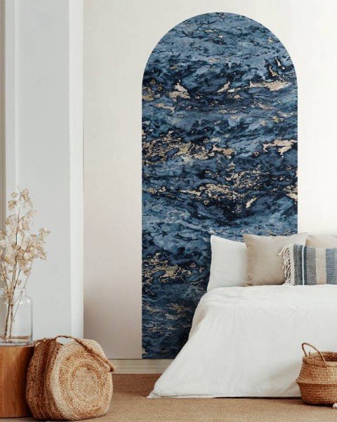 Koziel | Navy blue & beige Sarrancolin marble | ARCH-LPM030