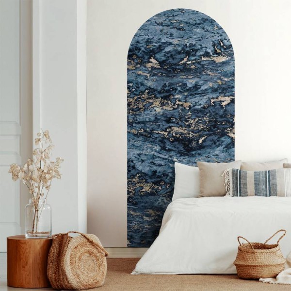 Koziel | Navy blue & beige Sarrancolin marble | ARCH-LPM030