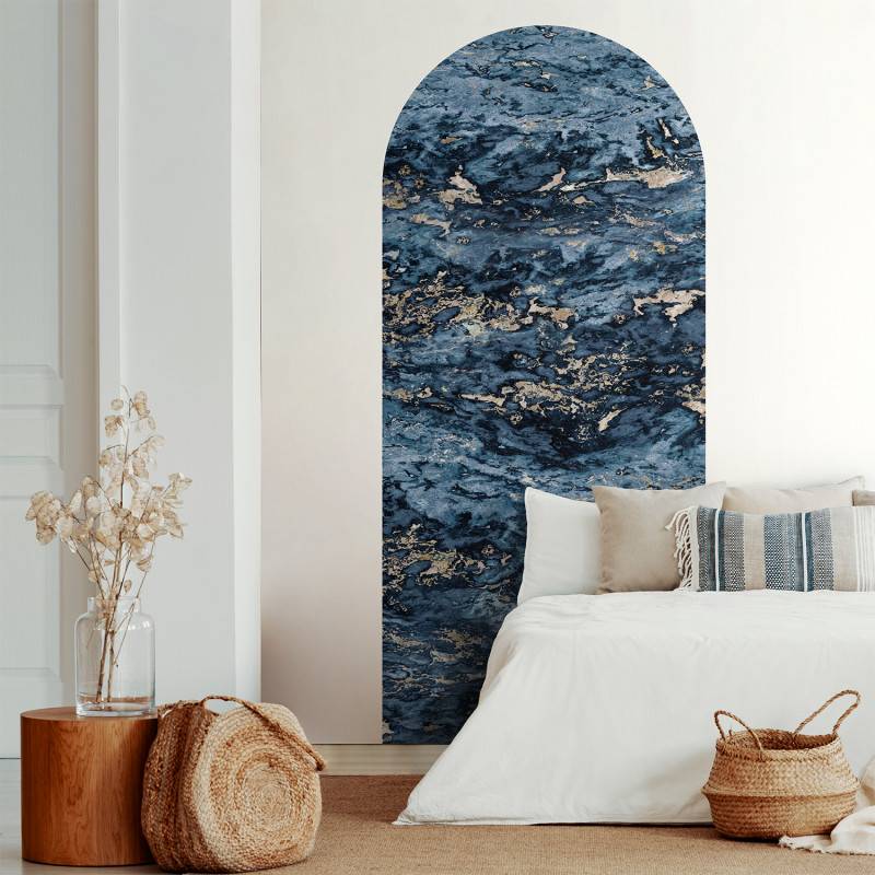 Koziel | Navy blue & beige Sarrancolin marble | ARCH-LPM030