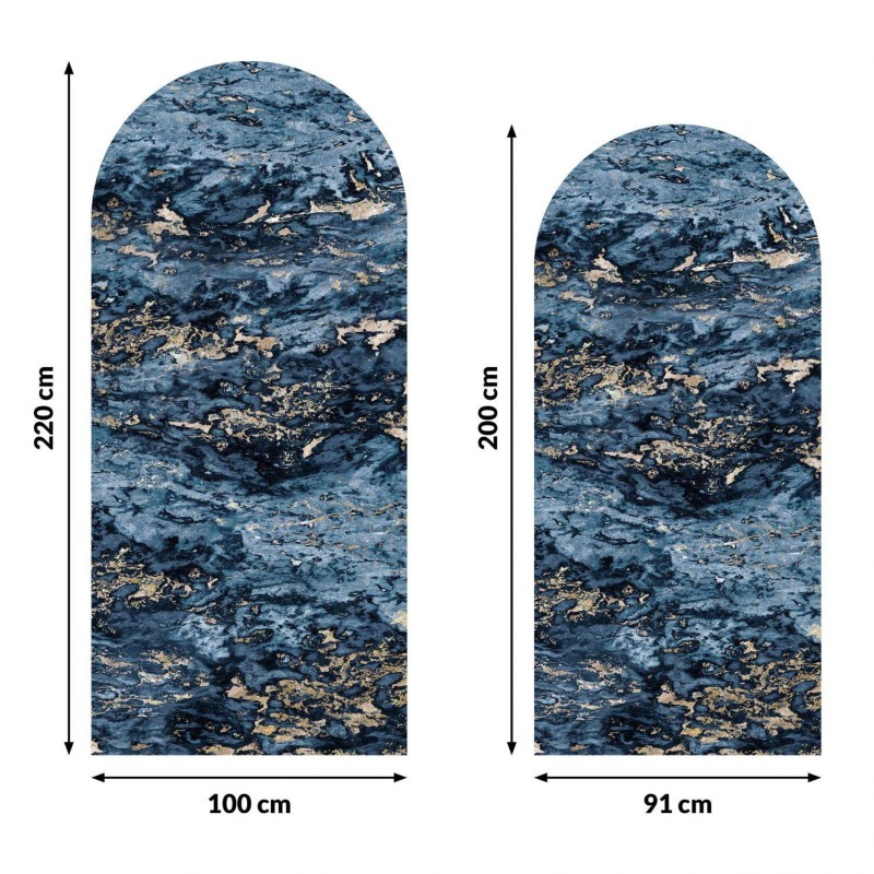 Koziel | Navy blue & beige Sarrancolin marble | ARCH-LPM030