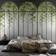 Koziel | Black loft windows arch and virginia creeper | ARCH-LPV020