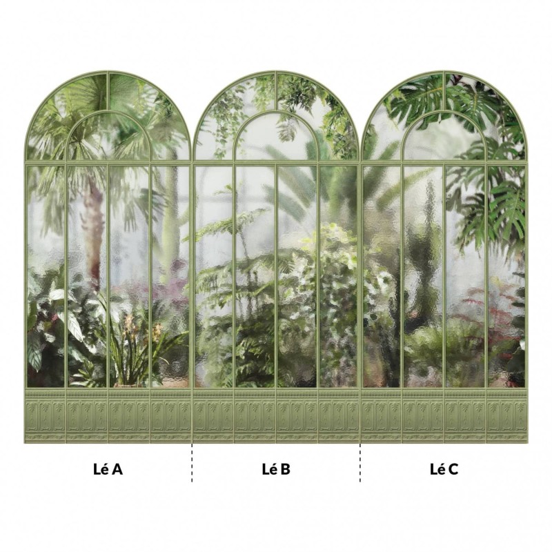 KOZIEL | Sage green winter garden greenhouse | ARCH-LPV030