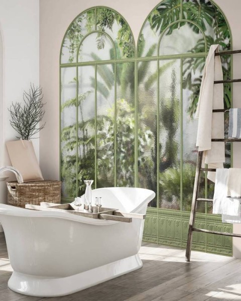 KOZIEL | Sage green winter garden greenhouse | ARCH-LPV030