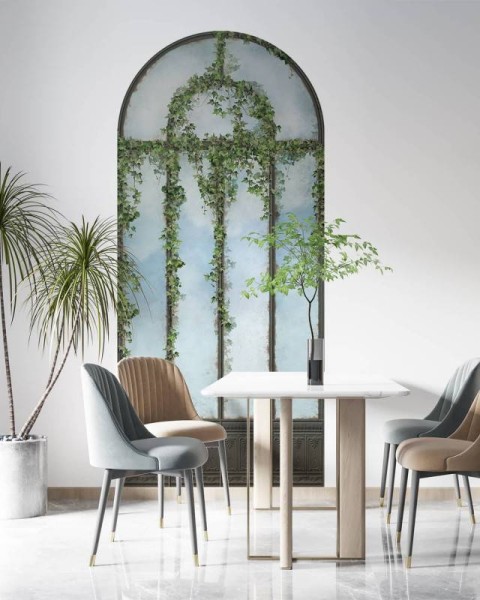 Koziel | Black royal greenhouse covered with ivy | ARCH-LPV057CL