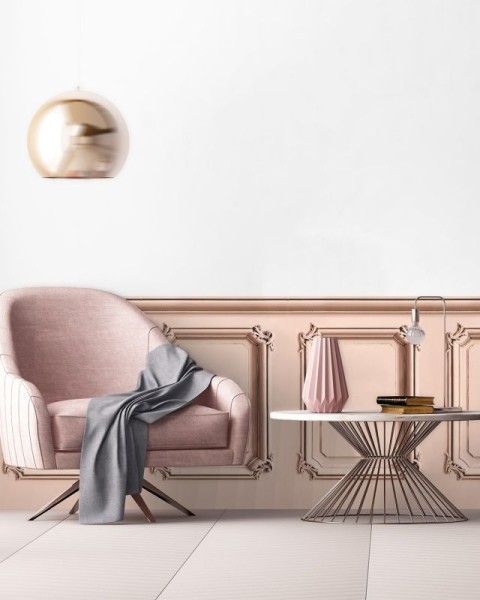 KOZIEL | Salmon-pink haussmannian wainscot 1 | DPH008SB1