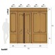 KOZIEL | Set of Haussmann wood panels - Nutmeg | DPH028