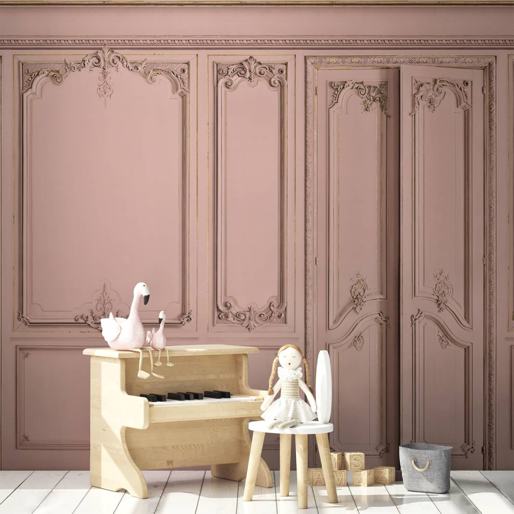 KOZIEL | Set of Haussmann wood panels - Hibiscus | DPH036