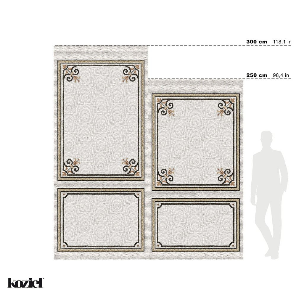 KOZIEL | Set of Haussmann mosaic panels - Helena | DPM001-250