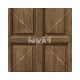 KOZIEL | Dark oak wood english paneling wallpaper | 8888-313