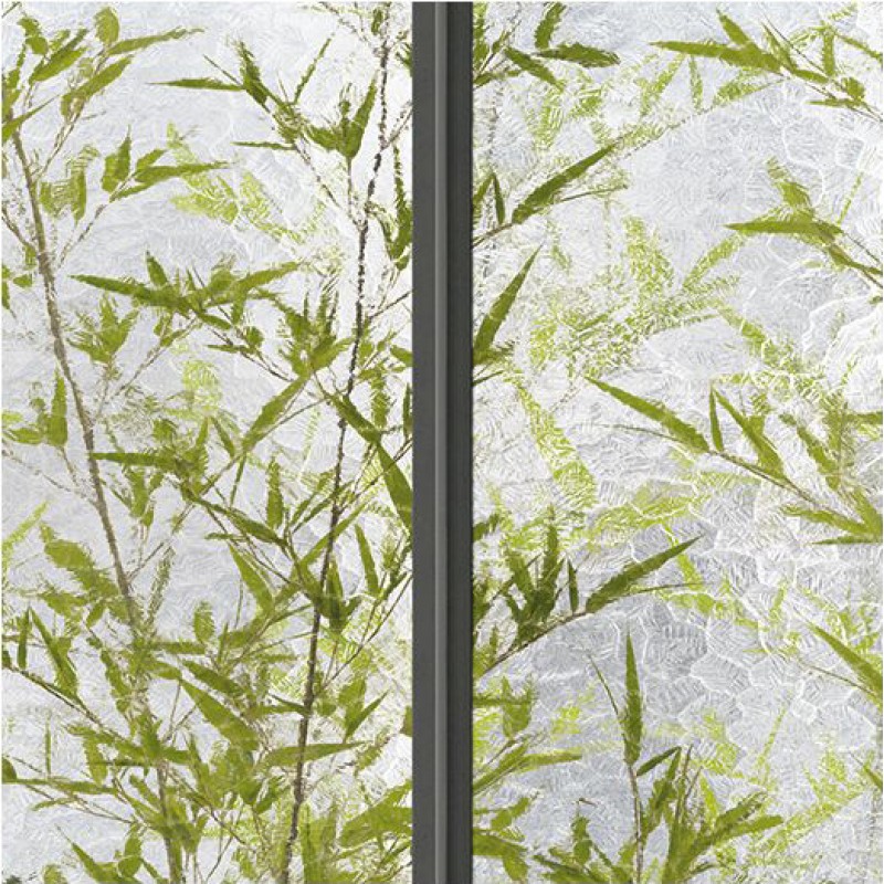 KOZIEL | Panoramic wallpaper wide loft windows and bamboos | LPV019XL-X