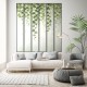 KOZIEL | Panoramic wallpaper wide loft windows and virginia creeper | LPV020XL-X
