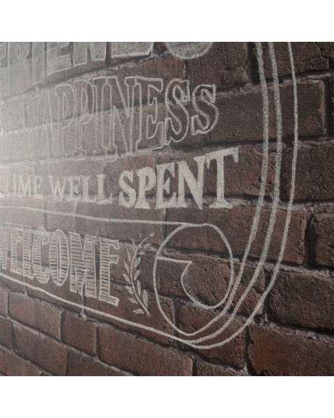 KOZIEL | Ash Red Old Brick Wallpaper | 8888-10
