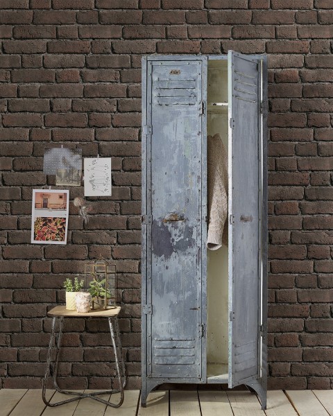 KOZIEL | Ash Red Old Brick Wallpaper | 8888-10