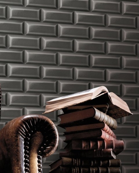 KOZIEL | Charcoal Grey Subway Tiles | 8888-203