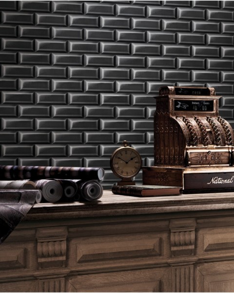 KOZIEL | Black Subway Tiles | 8888-204