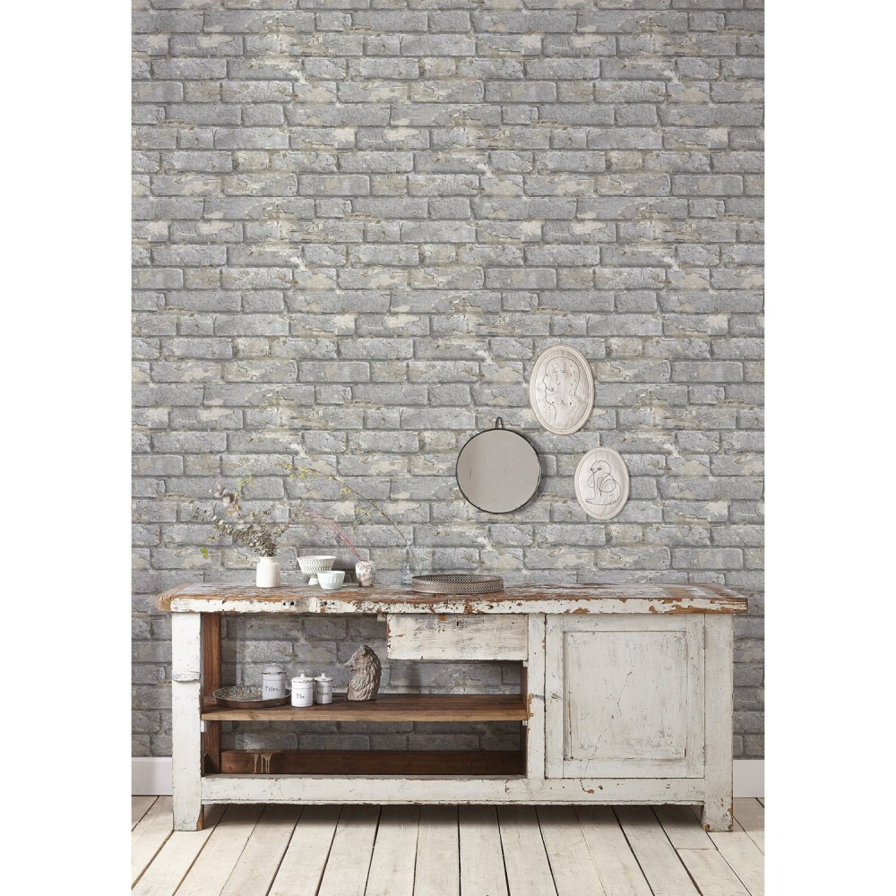 KOZIEL | Antique Painted Bricks - Gray | 8888-48