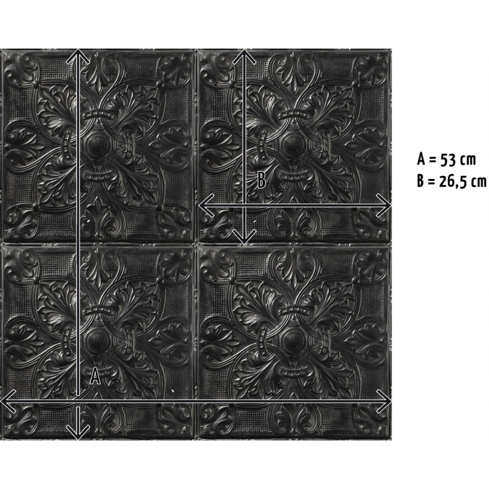 001D31X24 | Antique Carbon Tin Tiles 