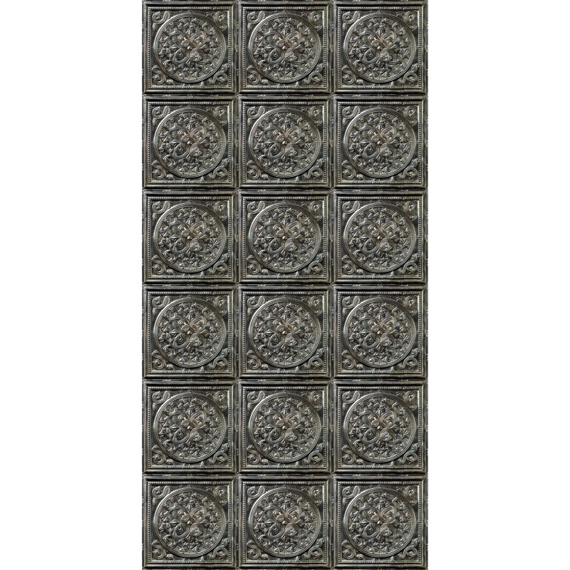 003D31X6 | Antique Carbon Tin Tiles 