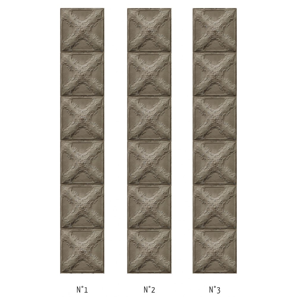 KOZIEL | Antique Taupe Grey Tin Tiles | PPV006P07X6